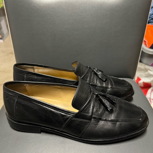 Johnston & Murphy Tassel Loafers 15-1345 Men\'s Size 9.5 M Black‎ main image 7